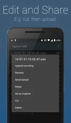 Tape-a-Talk android App screenshot 3